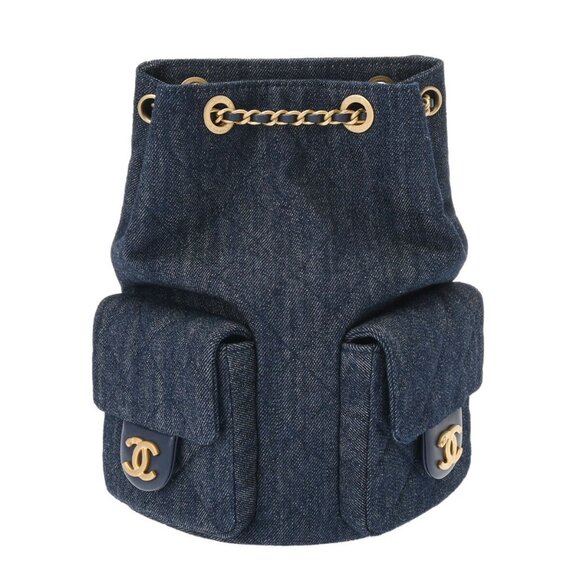 CHANEL Matrasse Navy backpack - Picture 1 of 11